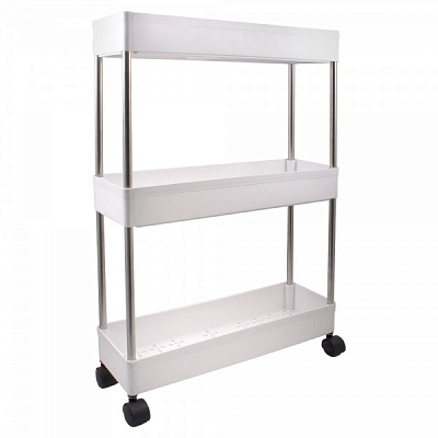 Етажерка Trento прямокутна підлогова 3 полиці BA5013S-3 600х400х135 мм білий (63766)