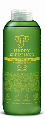 Гель для ручного миття посуду Happy Elephant з ароматом юзу 0,45л