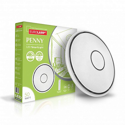 Світильник світлодіодний Eurolamp Penny білий 3000-6500 К LED-SL-50W-T19