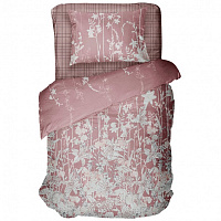 Комплект постельного белья Home Flowers bunch 1.5 розовый с рисунком La Nuit 