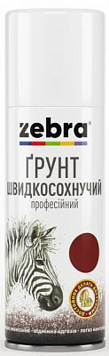 Грунт аэрозольный ZEBRA Акварель красно-коричневый полумат 400 мл