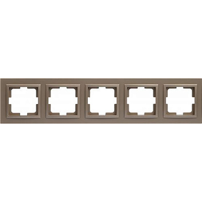 Рамка п'ятимісна Mono Despina універсальна титан 102-220000-164