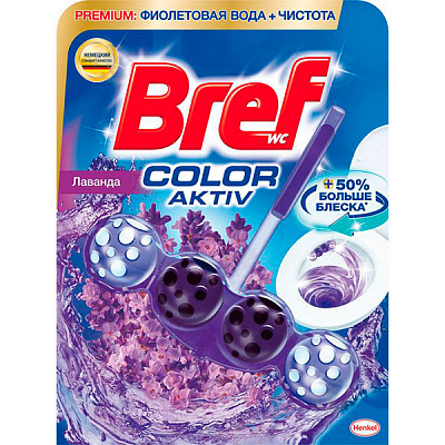 Туалетный блок Bref Сила Лиловый воды - Лаванда 
