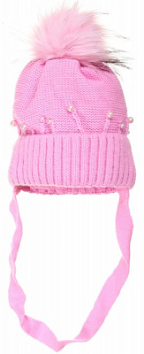 Шапочка дитяча для дівчинки Kraft р.40-42 рожевий 2001