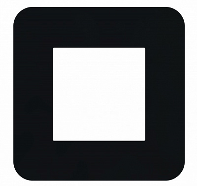 Рамка одноместная Efapel Latina черный матовый 42910 TPM