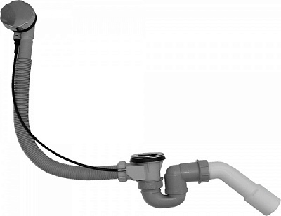 Сифон Ghidini удлиненный для ванны с автопробкой Ø40/50 95÷105 м