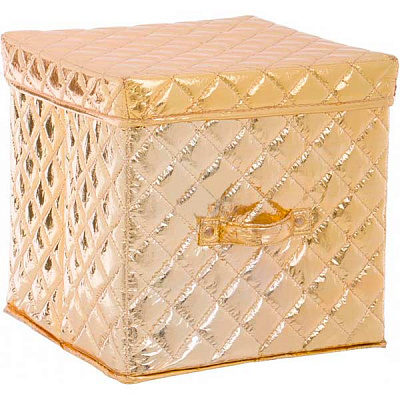 Короб для вещей 20x20x20 см золотой