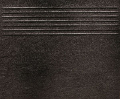 Клінкерна плитка Солар графіт Сходинка структурна 30x30 Cersanit