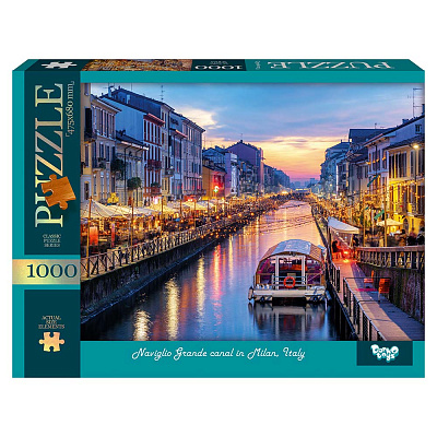 Пазлы Danko Toys Naviglio Grande canal in Milan, Italy C1000-13-07