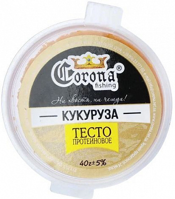 Тесто протеиновое Corona Fishing 40 г кукуруза