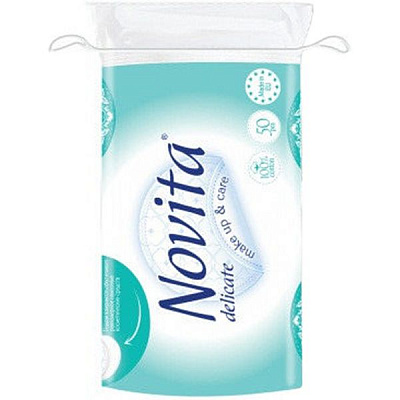 Ватные диски Novita delicate make up & care 50 шт.