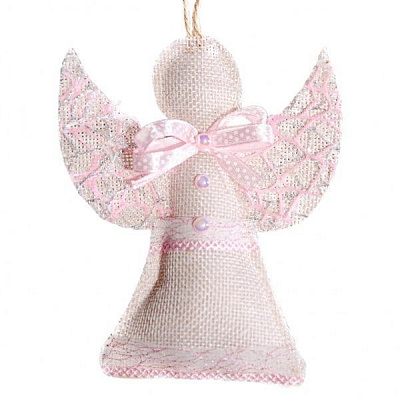Подвеска декорированная MISLT Ангелочек TOY1-8 10 см
