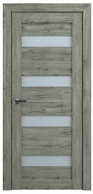 Дверное полотно Dverona 501 ПО 800 мм дуб вулканический 