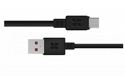 Кабель Promate USB – microUSB 2 м чорний (microcord-2.black)