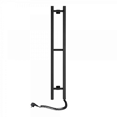 Полотенцесушитель электрический NAVIN Силуэт Квадро 160х1000 правый черный муар (12-217050-0110)