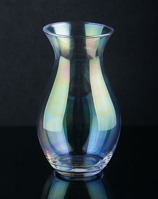 Ваза Ластер жемчужная 14х24 см Luna