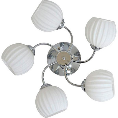 Люстра стельова Геотон НПБ 02-5х60-950 A330-5A 5x60 Вт E27 хром