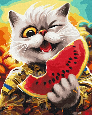 Картина за номерами Котик в Херсоні ©Маріанна Пащук PBS53410 40х50 см Brushme