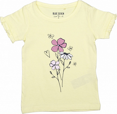 Футболка для девочек Blue Seven Цветочек р.116 цитрус 702274 X * 98 