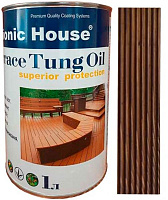 Масло тунговое Bionic House для террас Terrace Tung Oil полисандр 1 л