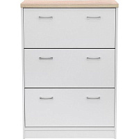 Тумба для обуви Margo Топ Мix SZFK BUT 3K 270x800x1210 мм белый/дум сонома 270x800x1210 мм белый 