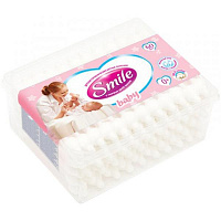 Ватные палочки Smile baby 0+ 60 шт. (квадратная)