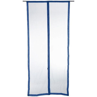 Сетка москитная на двери шторана магнитахраздвижная 1000х2200 мм синий
