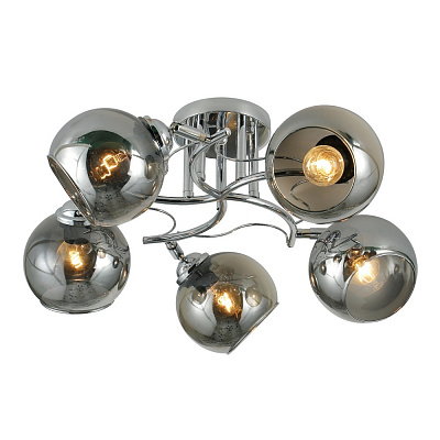 Люстра Miorro Gusto метал/скло 5x40 Вт E27 хром 51-311-020