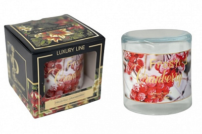Свічка ароматична Pako-If склі Luxury Line (М ) Frosted Cranberry