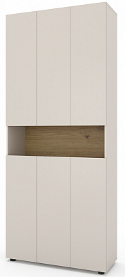 Шкаф Metkas Home MB001 6д ЛДСП 2130х900х350 мм кашемир / дуб артизан / кашемир