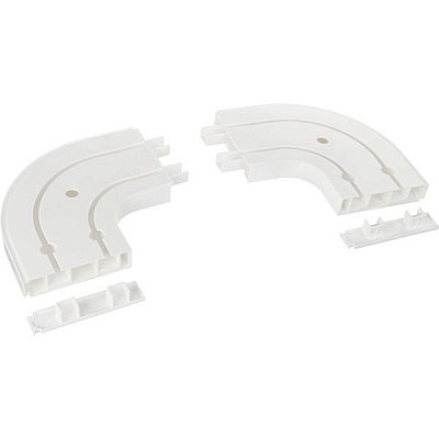 Окончание Gardinia дуговое двойной наборной белый 