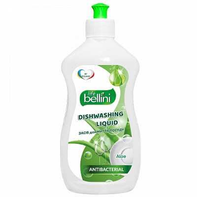 Средство для ручного мытья посуды BELLINI LIFE с ароматом алоэ 0,5л