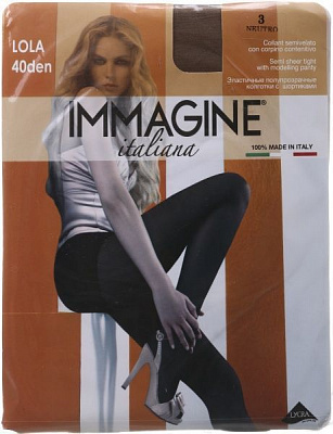 Колготки женские Immagine Lola 40 Den Nature р. 3 натуральный 1 шт. 