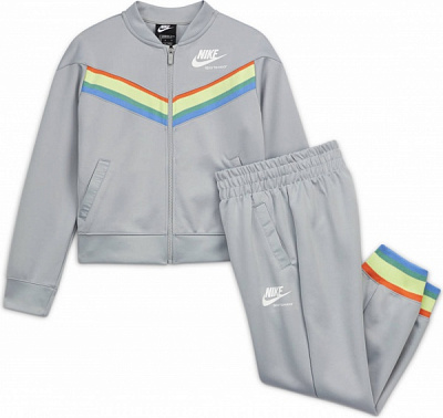 Спортивный костюм Nike G NSW HERITAGE TRK SUIT CU8294-077 р. M серый