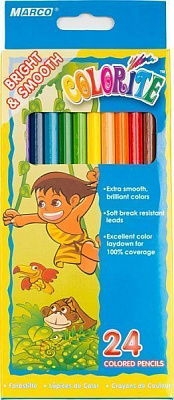 Карандаши цветные 1100-24CB Marco