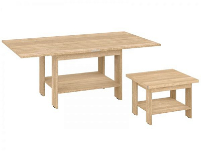 Стол журнальный Шафран дуб сонома 1200x600x486мм Пехотин 