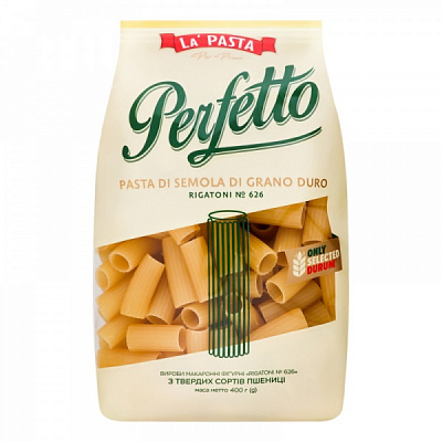 Макароны LA PASTA PERFETTO Ригатони 400 г 