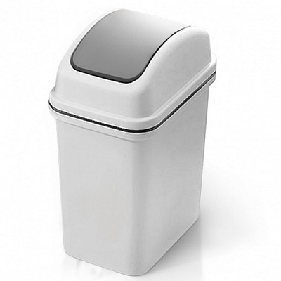 Відро зі знімною кришкою MVM 10 л сірий BIN-12 10L GRAY