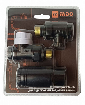 Комплект термостатических кранов радиаторный FADO S.r.l Premio 1/2