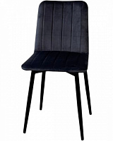 Стілець TWINSANN Міо 450x600x830 мм (ніжки конусні метал) сірий / чорний