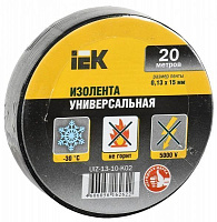 Ізострічка IEK 0.13х15 мм чорна 20 м ПВХ UIZ-13-10-K02