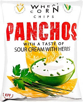 Чипси PANCHOS зі смаком сметани і зелені 82 г 