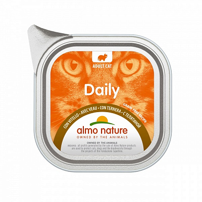 Паштет консервований Almo Nature Daily Cat з телятиною 100 г