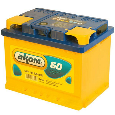 Акумулятор стартерний Аком 60 Аг 520 Євро