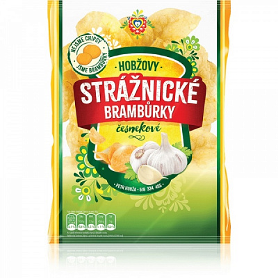 Чипсы Straznicke с чесноком 300 г