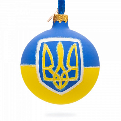 Елочная игрушка Герб 80 мм с рисунком К-1629-80