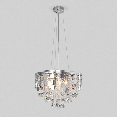 Люстра подвесная Strotskis Lianna 10114/6 6x60 Вт E14 светлое серебро 