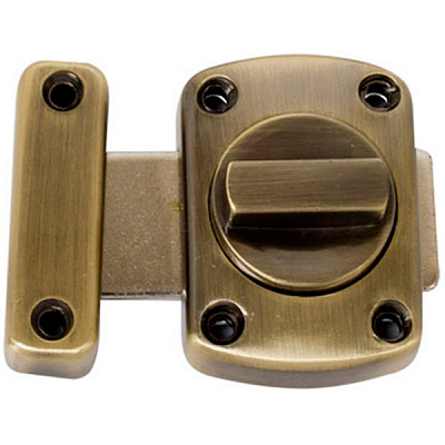 Засувка накладна 388 Bruno 35816 антична латунь 40 мм