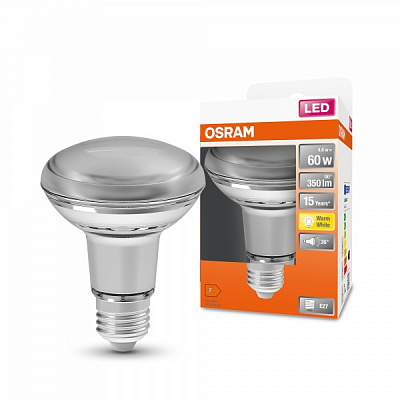 Лампа светодиодная Osram Spot 4,8 Вт R80 зеркальная E27 220 В 2700 К 