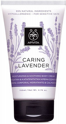 Крем для тіла Apivita Caling lavander зволожувальний та заспокійливий 150 мл